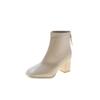 2024 Autumn and Winter New Women's Shoes Fashion Versatile Mid Length Boots Trendy Women