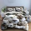 White tigers and cubs. Bedding sets Duvet cover sets Duvet covers Pillowcases(1 * Duvet Cover 2 * Pillowcases without duvet insert)