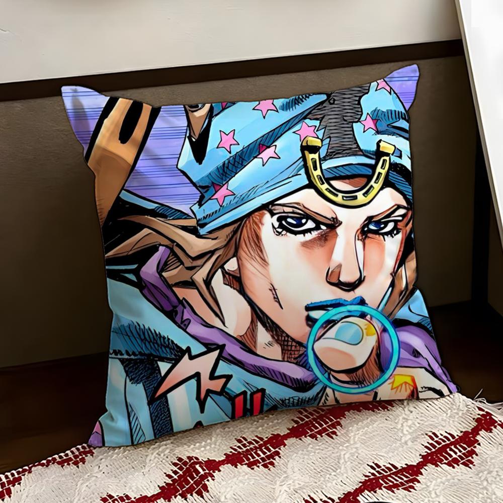 JJoJos Невероятные приключения Наволочка Двусторонняя Мягкая Прочная Наволочка для Подушки Дом Автомобиль Многоцелевое Использование для Ежедневного Комфорта