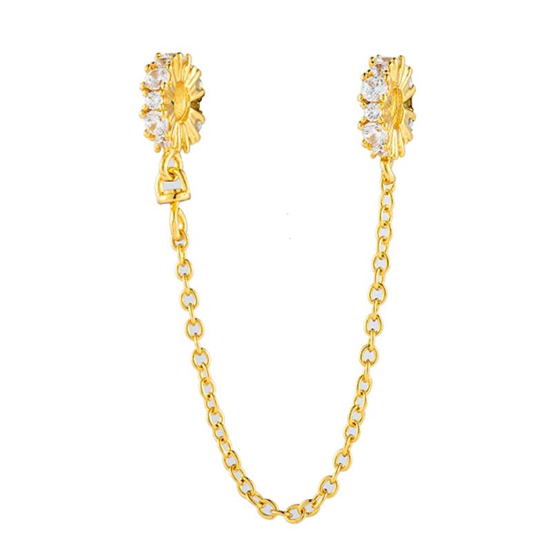 Gold Plated Sparkling Family Tree Charm Bead Fit Original Bracelet Fine Jewelry Cherry Blossom Love Letter Envelope Dangle