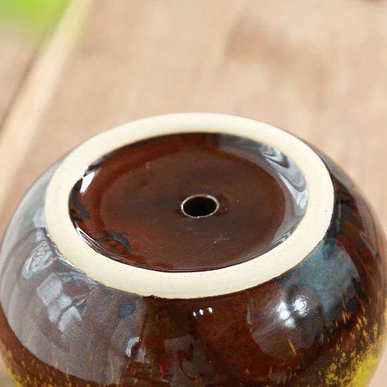 Цветочный горшок Яркий цвет Гладкий край Ударопрочный Дизайн с дренажным отверстием Утолщенный Декоративный Изысканный Горшок для суккулентов Цветочный горшок для балкона