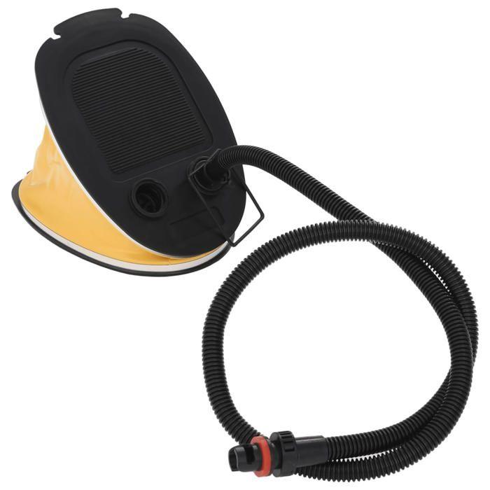 Pompe à pied - vidaXL - 92726 - 21x29,5 cm - PP et PE - Gris et jaune