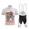 Cartoon Pink Pig Cycling Jersey Set Summer Bicycle Cycling Clothing MTB Bike Clothes Uniform Men Wear Maillot Ropa Ciclismo