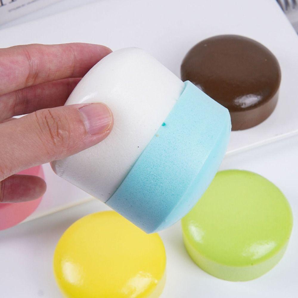 Super Soft Simulation Bread Squeeze Toys Round Toast Fidget Toy Bread Squishy Toy Office Desk Toy