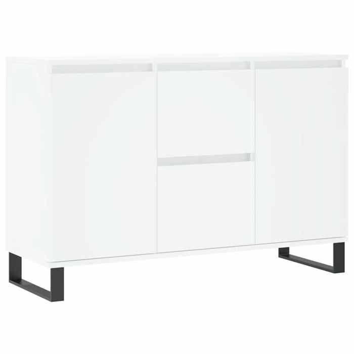 VidaXL Buffet, Sideboard with Legs, Storage Cabinet, Living Room Organizer, Interior, White Wood 827212