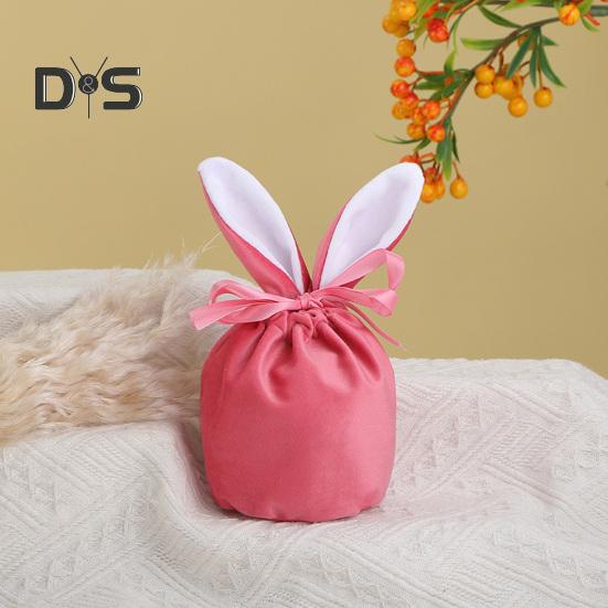 Многоразовый мешок для хранения конфет, супер мягкий, привлекательный, изысканный, пасхальный кролик, праздничный мешок для конфет