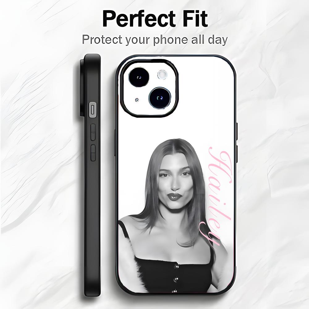 Модный красивый чехол для телефона со звездой H-Hailey Bieber, чехол для телефона, мягкая упаковка, легкий, для iPhone17 16 15 14 13ProMax