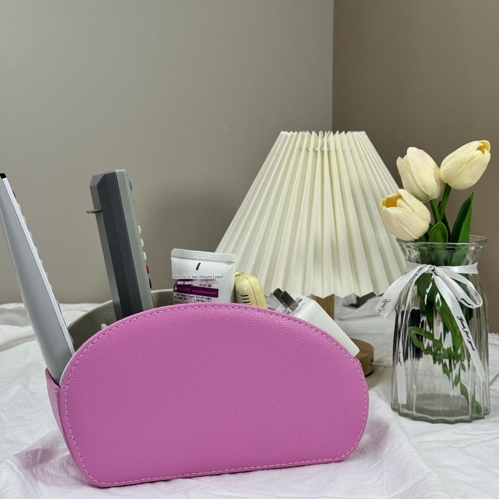 Remote Control & Desktop Organizer, PU Leather, Model LG8175