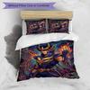 3pcs Duvet Cover Set (1*Duvet Cover + 2*Pillowcase, Without Core), Saint Seiya Print Bedding Set, Bedroom Decor, All‑Season, Birthday Gift
