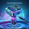 2025 Bluetooth 5.3 FM Transmitter for Car Stronger Dual Mics Deep Bass Sound 48W PD&QC3.0 Car Charger Bluetooth Adapter