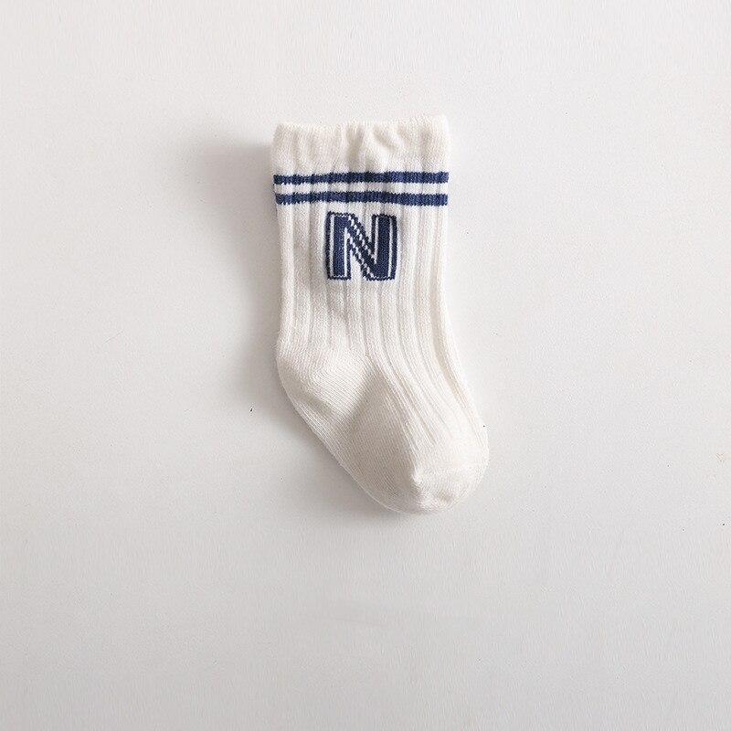 1 Pair Baby Boy Girl Sock Fashion Simplicity Solid Color Calf Sock for Toddler Spring Autumn Cotton Loosen Sock Kid School Sock