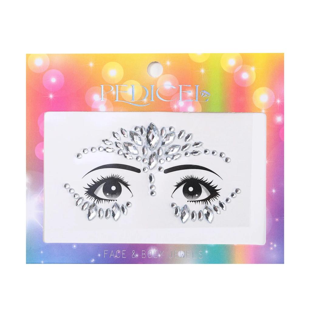Colourful Kids Makeup Face Stickers Crystal Diamonds Gemstones Girls Women Holiday Glitter Party Self Adhesive Eye Face Tattoos
