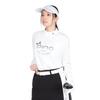 Long Sleeve High Neck Knit Golf LL [Pin Apparel] Women's (Logo Print) / / 622-4275002 030_White