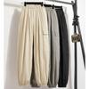 2024 Summer.Plus Size Elastic Women Long Pants Trousers Loose Casual Solid Harem Pants Large Size 5XL