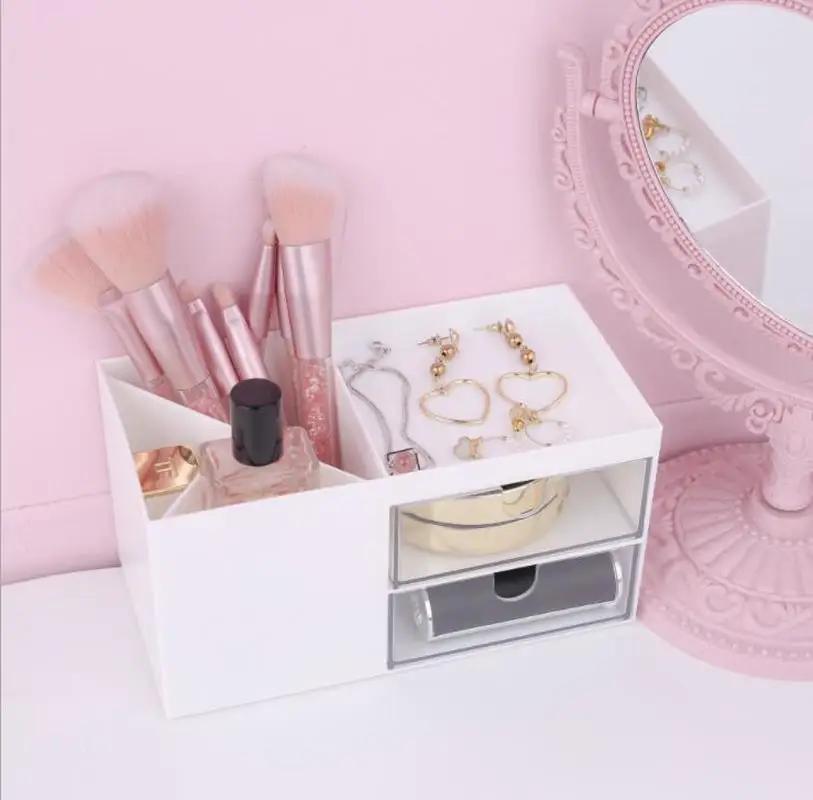 Настольный органайзер для офиса, держатель для хранения, настольный карандаш, ручка, коробка для мелочей, футляр для канцелярских принадлежностей, контейнер для косметики