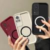 Мягкий чехол из ТПУ в цвете Моранди для Vivo Y53s 4G, Y51, Y31 2020 с железным кольцом для магнитных аксессуаров, противоударный чехол