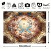 2D plane, 1 piece of Baroque style ceiling background, suitable for living room and room decoration