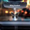 ARTILAURA 11 PCS Bling Car Accessories Set For Women Steering Wheel Covers Butterfly Hanging Seat Belt Cover Air Vent Clips Coasters Cute Glitter