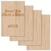 4pcs/8pcs/12pcs Wood Sheets For Crafts -12x8in/20*30cm - 2mm Thick Plywood Sheets With Smooth Surfaces Squares Wood Boards For L