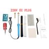 80W 220V EU Plug Plastic Welding Kit Soldering Iron Gun Portable Fast Heating Bumper Repair Kit for Car Bumper, Kayak, Canoe