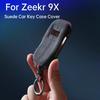 Замшевый Чехол-Ключница для Bluetooth-Ключа Автомобиля Zeekr 9X, Защитный Чехол-Оболочка, Брелок-Держатель, Аксессуары