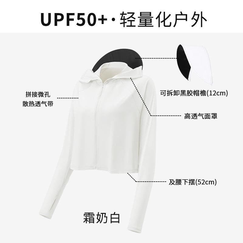 Sunscreen Clothing Women's 1011 Summer Ice Silk UV Protection UPF10 + Thin Breathable Loose Cycling Sunscreen Clothing
