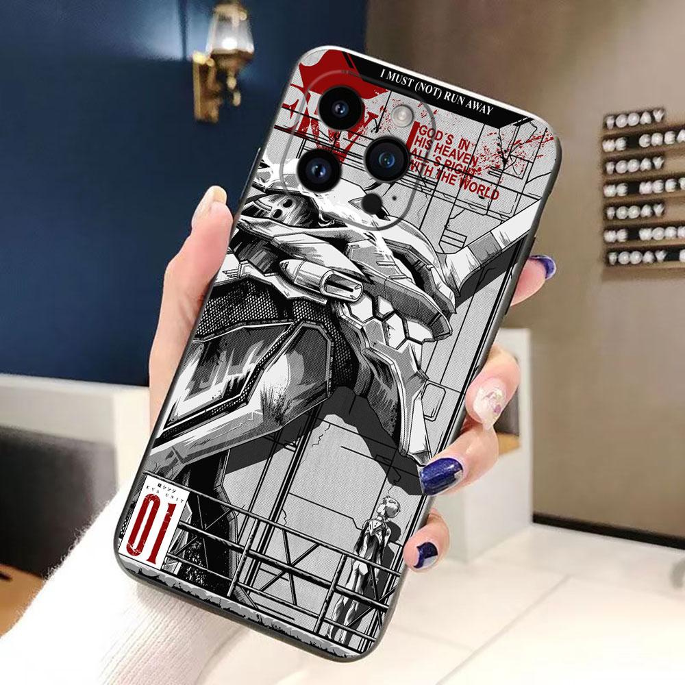 N-Neon G-Genesis E-Evangelion 01 02 Чехол для телефона For iphone Apple 17 AIR 16E 16 15 14 13 12 11 Pro XR Max 8 7 Plus Чехол из ТПУ