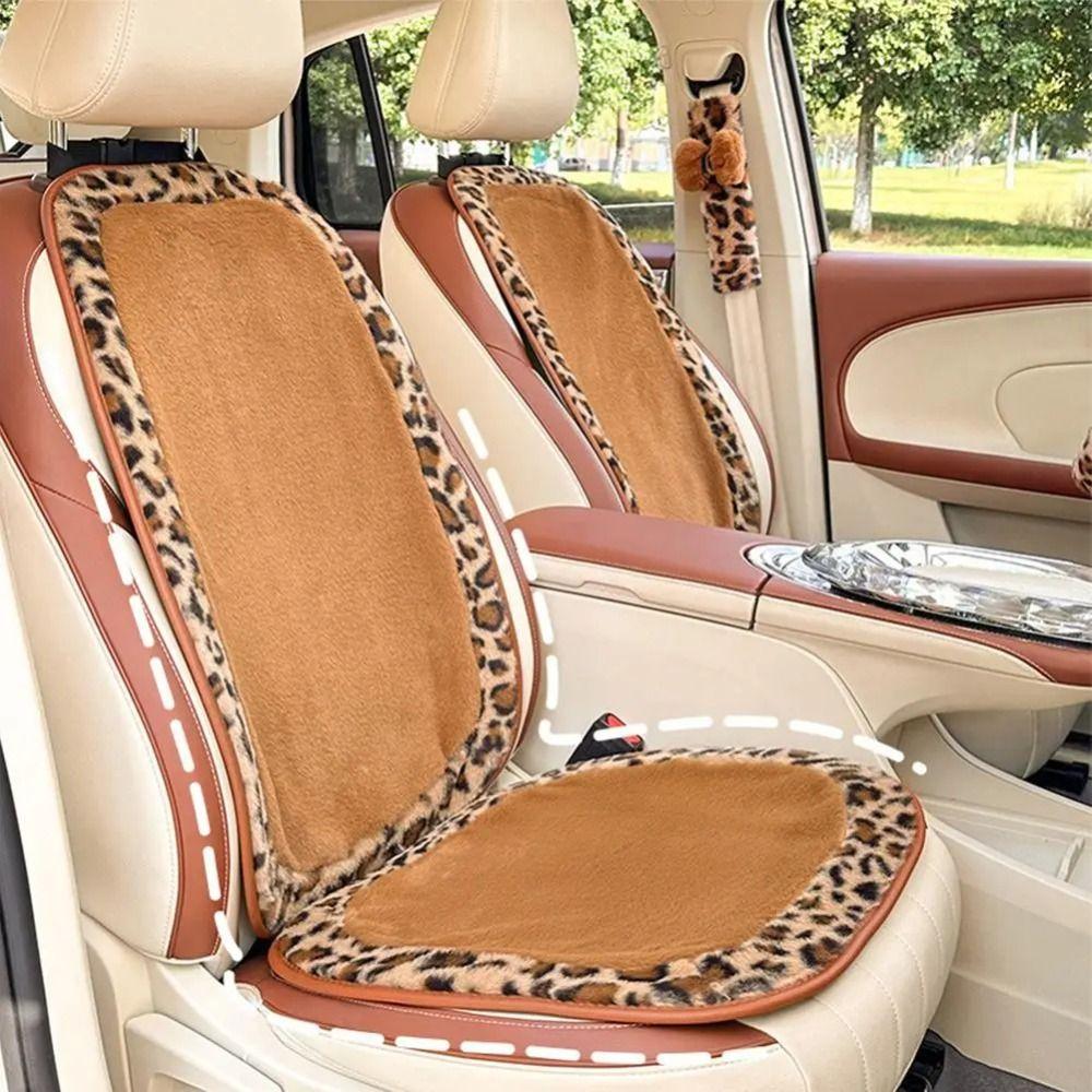 Flower Car Seat Decoration Comfortable Plush Seat Cushion  Lumbar Support
