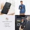 IPhone 14 Pro Flip Wallet Case With Card Slots Dual-Layer Shockproof TPU Cover Stand Function