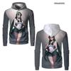Аниме 3D печатные мужские толстовки с капюшоном модные повседневные смешные толстовки для девочек большие уличные женские толстовки одежда топы