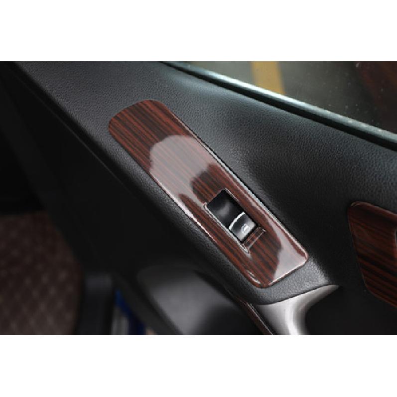 Для Volkswagen Tiguan 10-2016 Красное Дерево Отделка Панели Переключателя Стеклоподъемника