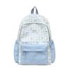 Schoolbag new high-value Japanese fresh and sweet schoolbag plaid contrasting color splicing backpack junior high school students lightweight backpack