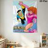 Invincible & Atom Eve Pattern Home Decor Tapestry, Wall Hanging, Decorative RV Wall Cloth.SGT0917091