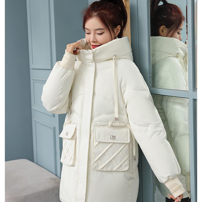Thick and Warm Women's Hooded Down Cotton Coat - Long Length and Fashionable Winter Jacket