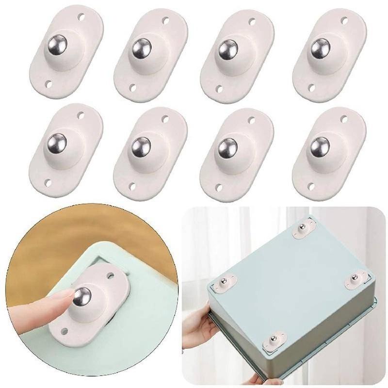 4/8/12/16 шт. шкив для пасты универсальный шкив типа «сделай сам» самоклеящиеся мини-ролики колеса коробка для хранения на 360° наклеенные колеса