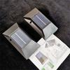 2pcs 6led Solar Wall Light Weather-proof Outdoor Step Lamp For Path Garden Patio Pathway Stairs Decor