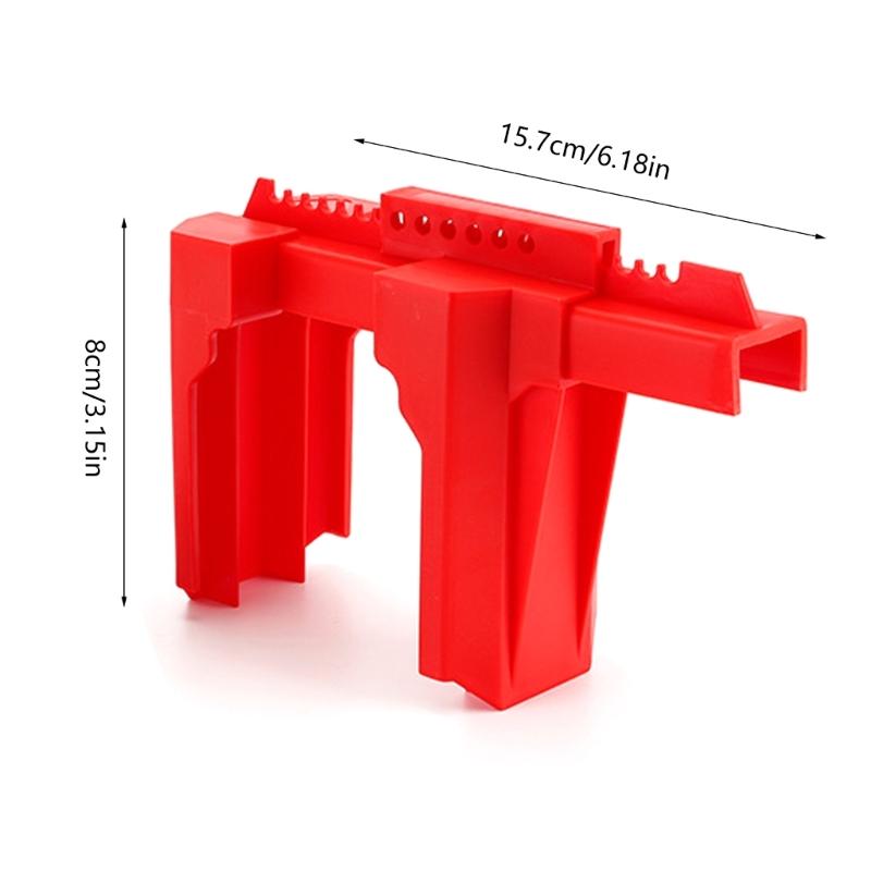 Sturdy Round Valves Locking Mechanism for Water Gas 1/2 4.25Inch Diameter Pipe Tamper Resistant Safety Device 2 Pack