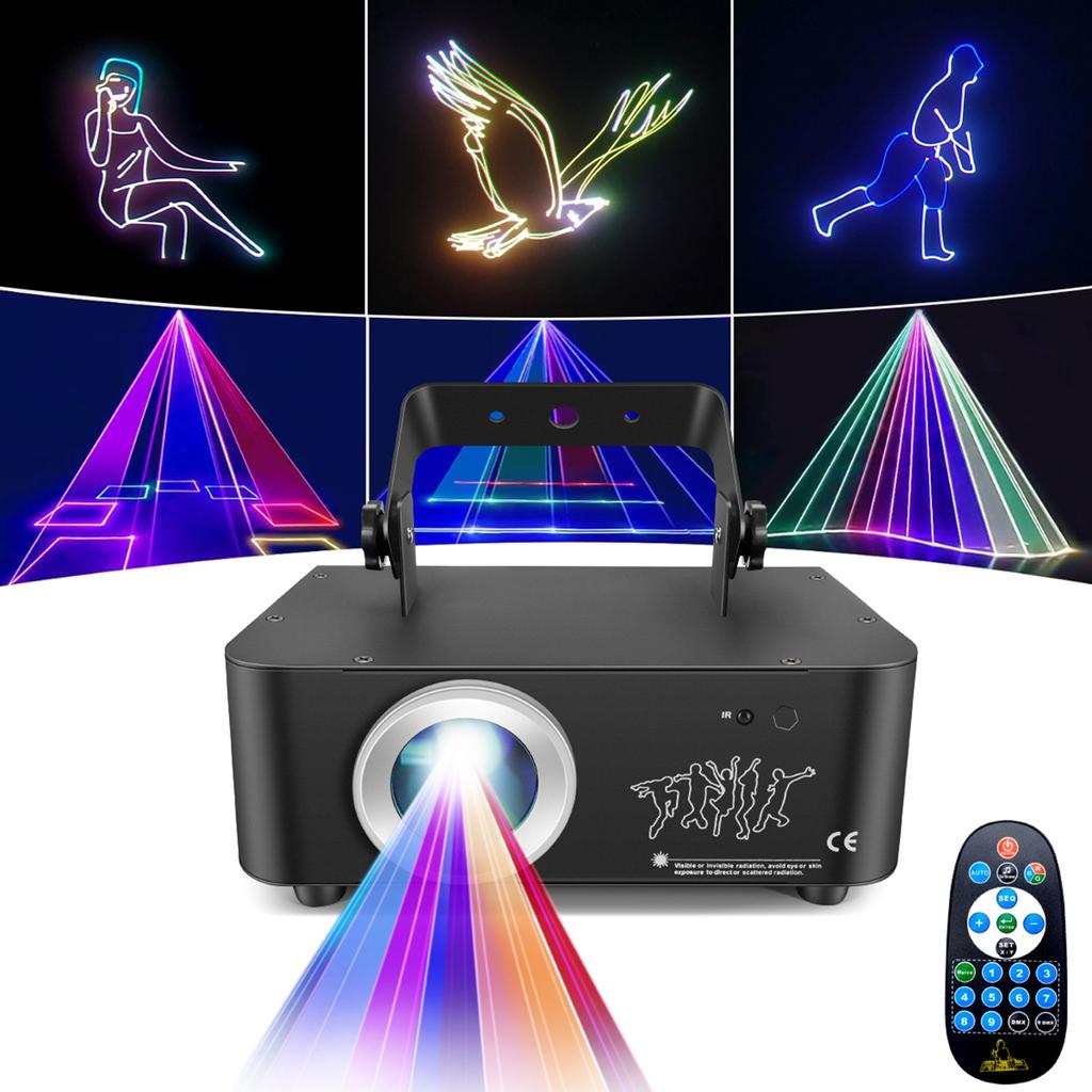 3D Анимация Шоу RGB Вечеринка Свет DJ Сценическое Освещение Диско KTV Свадебный Светильник Декоративная Лампа с