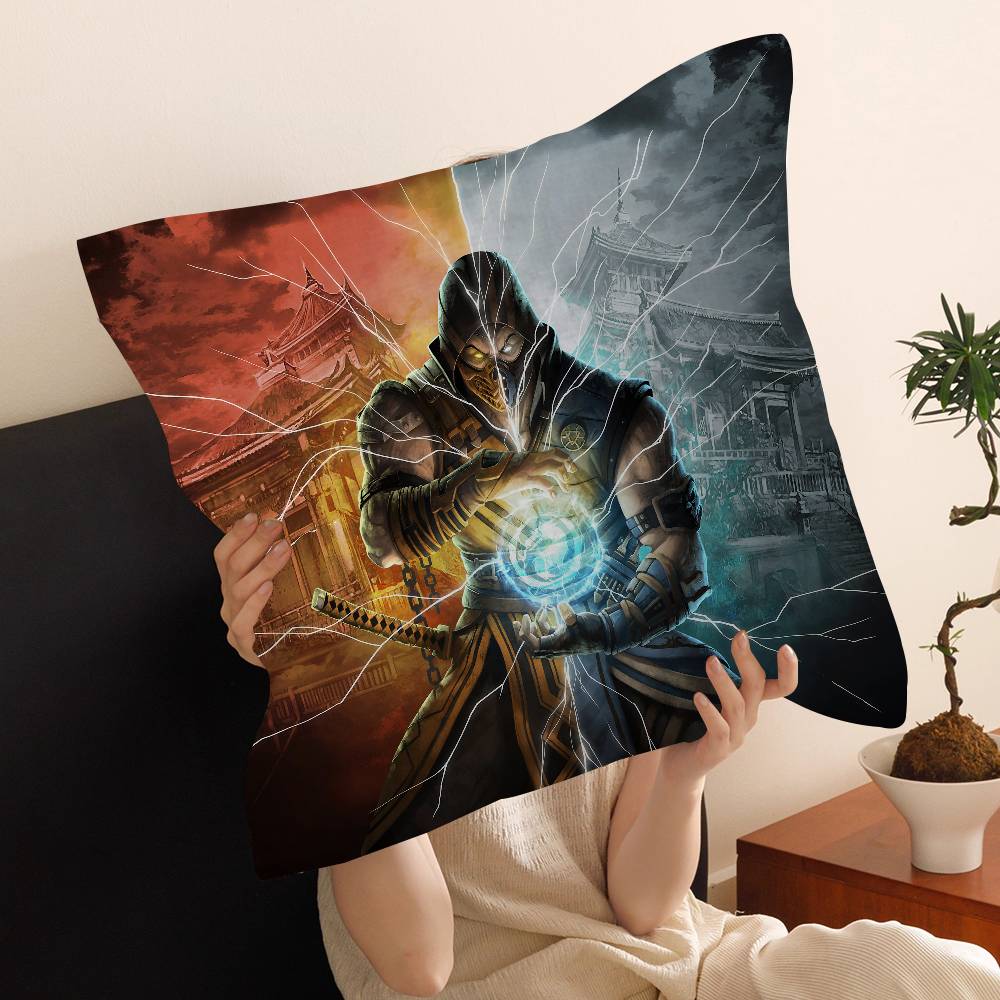 MMortal Kombat Pillow Cover for Bedroom Room and Living Room Sofa Decorative Cushion Cover
