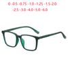 Transparent Tea Frame 1.56 Aspherical Lens Anti-Blue Light Single Vision Prescription Eyeglasses Women Men 0 -0.5 -0.75 To -6.0
