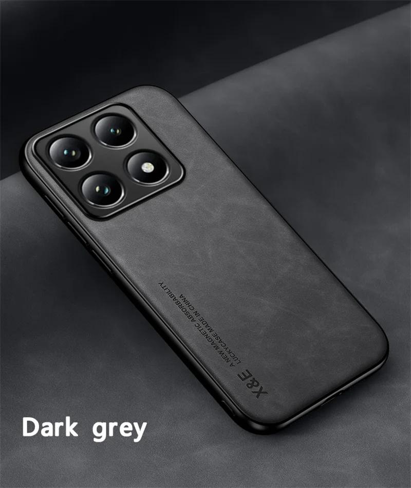 Роскошный ультратонкий кожаный чехол для телефона Xiaomi 15T Pro 15T 15 14 Ultra 14T Pro Мягкий защитный чехол с шелковистым ощущением для автомобильного держателя