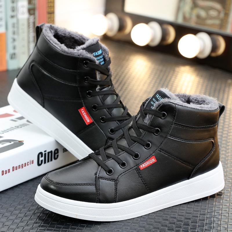 Мода Зимние ботинки Мужские ботинки Рабочие ботинки для улицы Мужские теплые ботинки Wither Нескользящие кроссовки Теплые ботинки 2024 Модная обувь