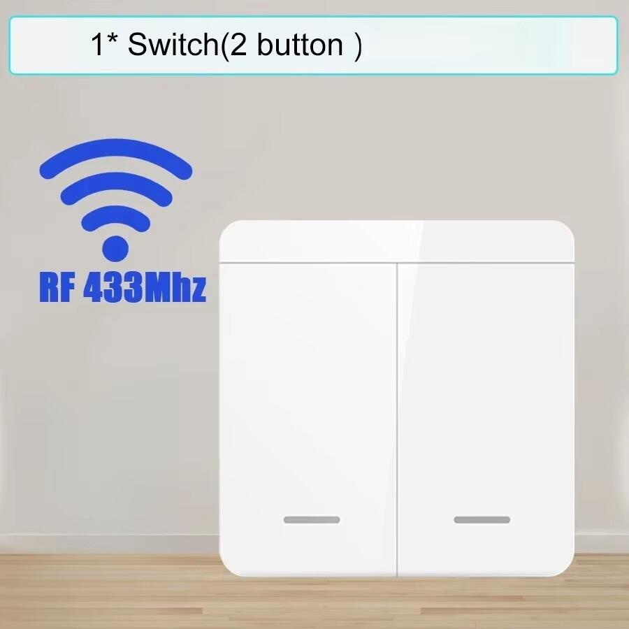 Беспроводной умный выключатель света 433 МГц RF 86 настенный выключатель 1/2/3 клавиши Interruptor умный выключатель освещения мини релейный приемник для дома светодиодная лампа вентилятор
