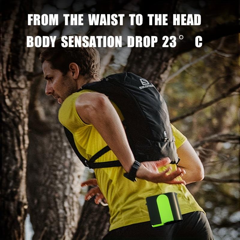 Portable Waist Fan,3 In 1 Multifunctional USB Rechargeable Hands Free Body Cooler with 15000mAh Battery,7Adjustable Speeds,Brushless Motor for Outdoor