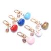Japanese Cute Lucky Cat Keychains Car Bag Decor Water Sound Bell Pendent Charm
