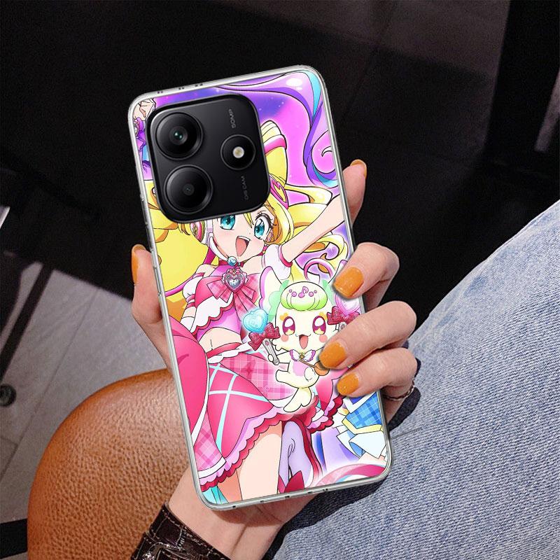 Pretty Cure Anime Phone Case For Xiaomi Redmi Note 15 14 13 12S 12 11 Pro Plus 14S 11S 11E 10 10S 11T 5G Personalized Cover Redm