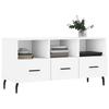 VidaXL Meuble TV blanc 102x36x50 cm bois d'ingénierie 829052
