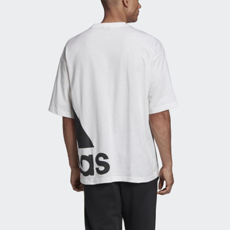 adidas Футболка с логотипом Essential, мужские топы, белая FR6608
