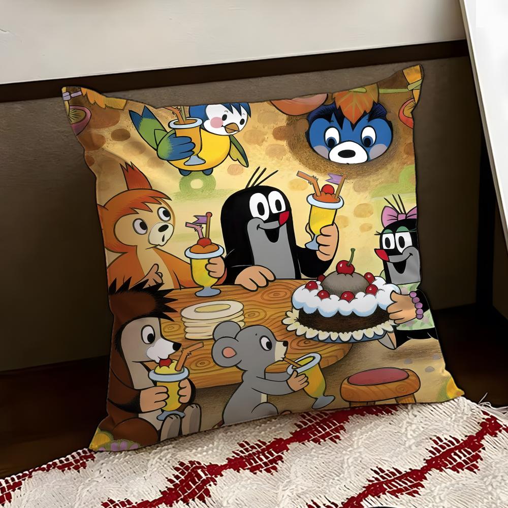 TThe Little MoleS Cushion Cover Reversible Soft Durable Pillow Cover Home  Car MultiScene Use for Daily Comfort
