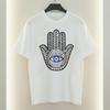 Hamsa Hand Evil Eye Women TShirt Boho Protection Graphic Tops Luck Casual Style Cotton Tee Vintage Classics Clothes for Women